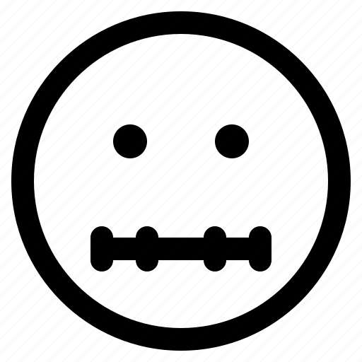 Emoji, emoticon, emoticons, quiet, react icon - Download on Iconfinder
