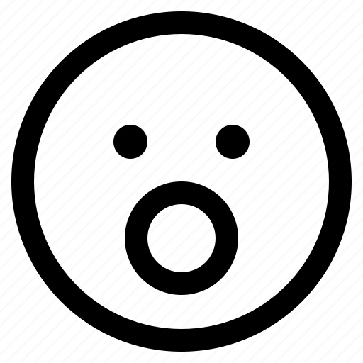 Emoji, emoticon, emoticons, react, surprised icon - Download on Iconfinder