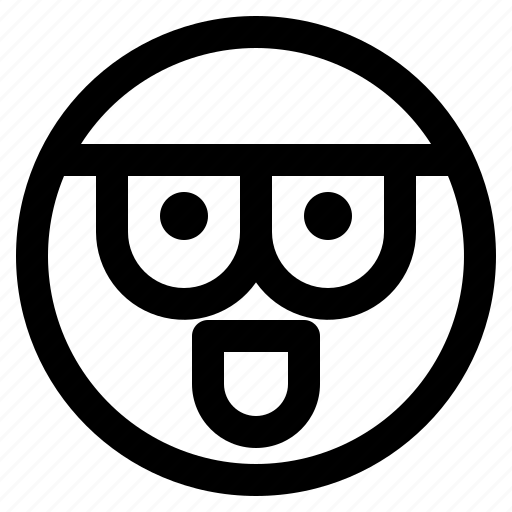 Emoji, emoticon, emoticons, nerd, react icon - Download on Iconfinder