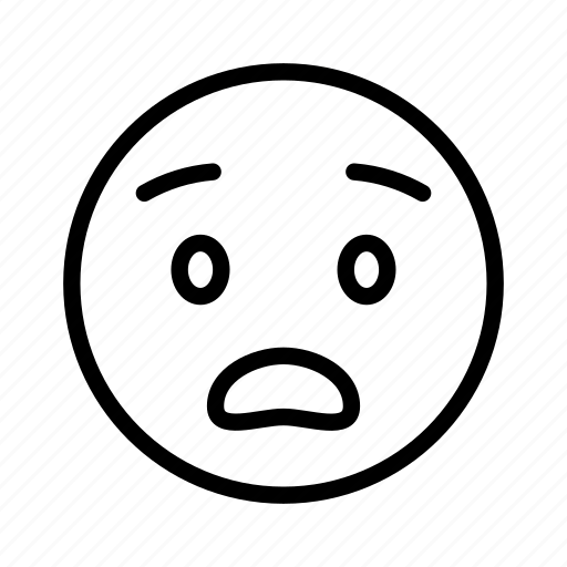 Anguished, emoji, emoticon, emotion, face icon - Download on Iconfinder
