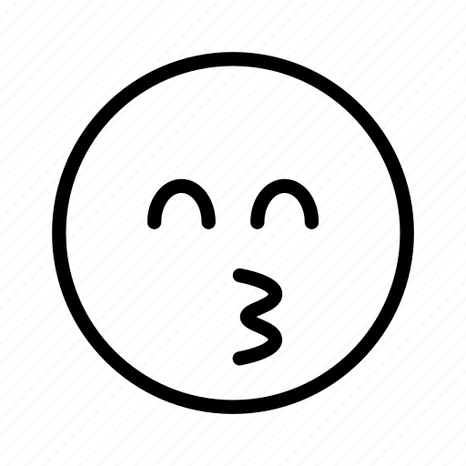 Emoji, emoticon, emotion, face, kissing, smiling eyes icon - Download on Iconfinder