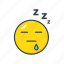 emoji, emoticon, sleep 