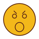 emoji, emoticon, face, sad