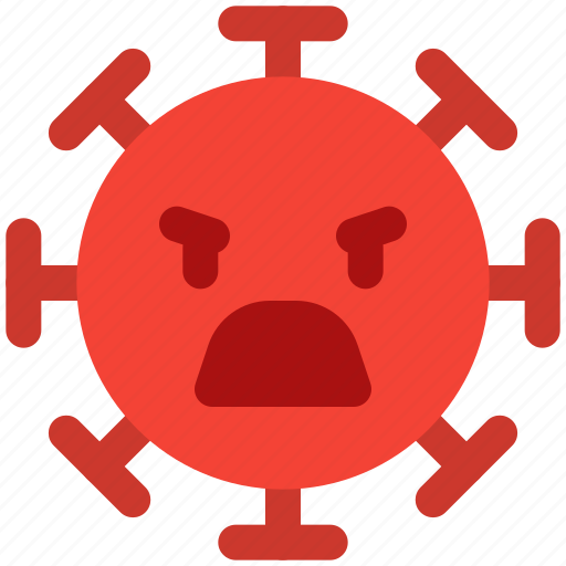 Angry, emoticon, covid, furious icon - Download on Iconfinder