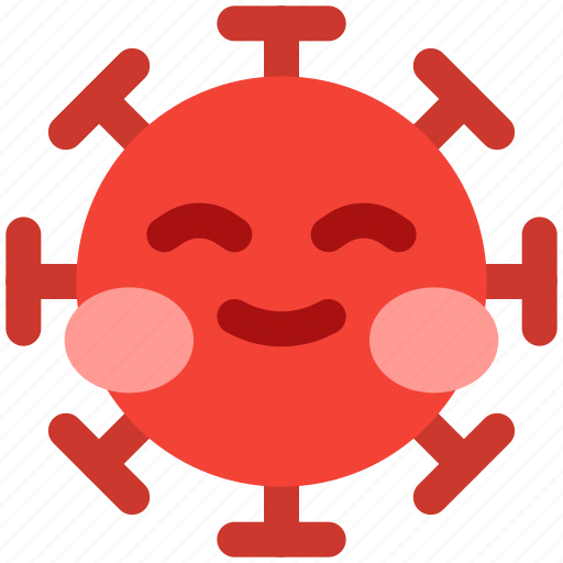 Blush, emoticon, covid, emoji icon - Download on Iconfinder