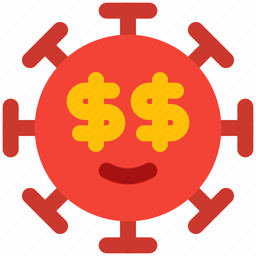 Dollar, eyes, emoticon, covid, emoji icon - Download on Iconfinder