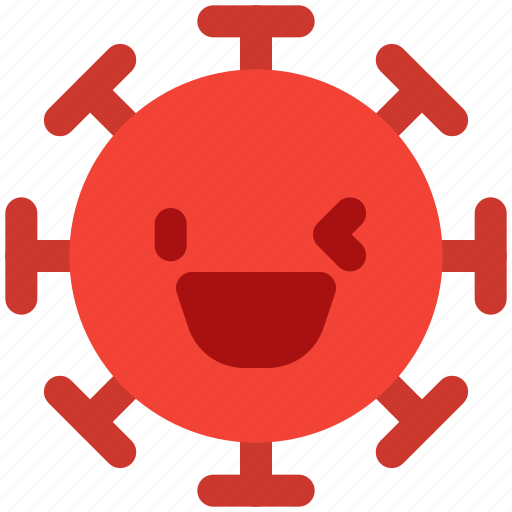 Grinning, left, eye, wink, emoticon, covid icon - Download on Iconfinder