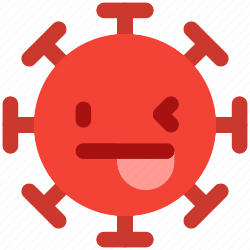 Tongue, out, left, eye, wink, covid, emoticon icon - Download on Iconfinder