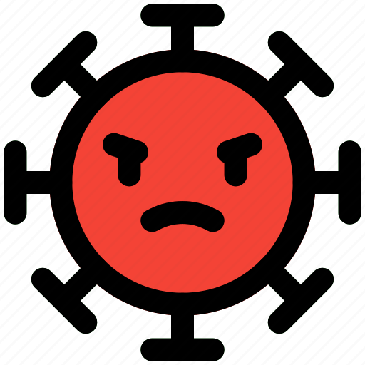Angry, emoticon, covid, expression icon - Download on Iconfinder