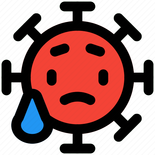 Sad, emoticon, covid, expression, tear icon - Download on Iconfinder