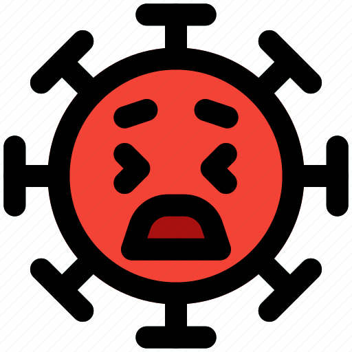 Scared, emoticon, covid, frightened icon - Download on Iconfinder