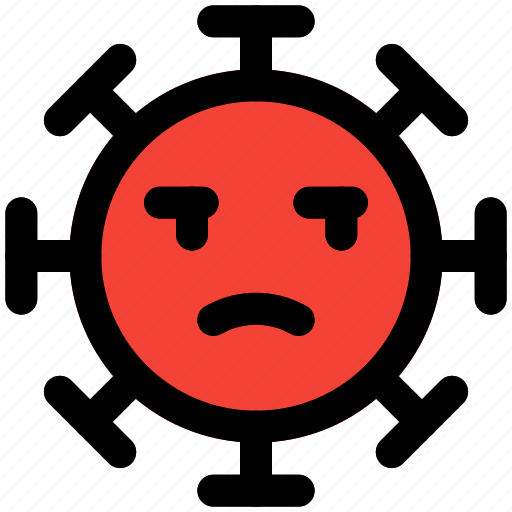 Unhappy, emoticon, covid, expression icon - Download on Iconfinder