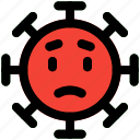 worried, emoticon, covid, expression