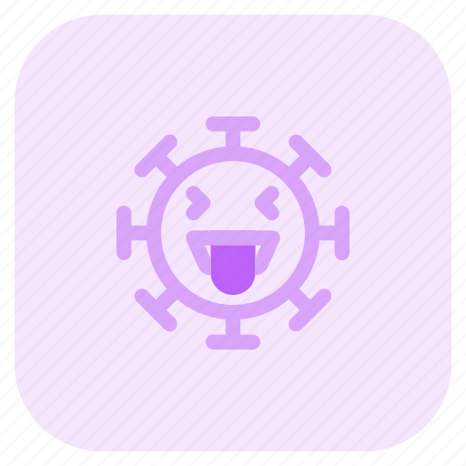Stuck, out, tongue, covid, emoticon icon - Download on Iconfinder