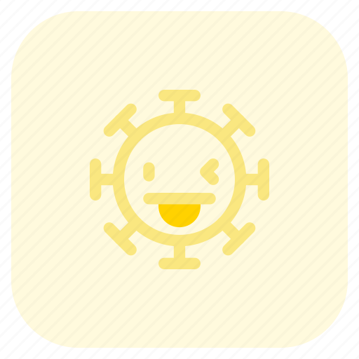 Tongue, out, left, eye, wink, emoticon, covid icon - Download on Iconfinder