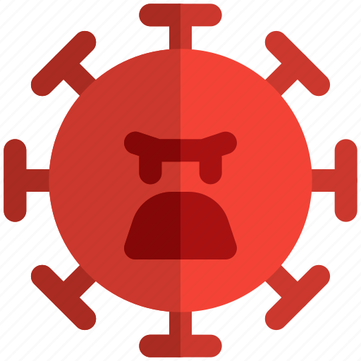 Angry, covid, expression, furious, emoticon icon - Download on Iconfinder