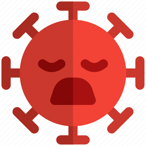 Frowning, closed, eyes, emoticon, expression, covid icon - Download on Iconfinder