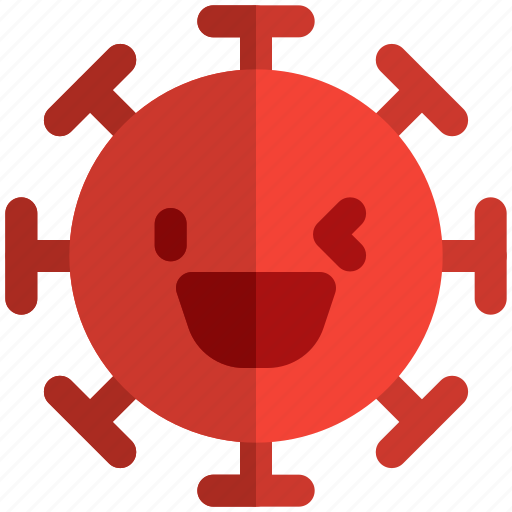 Grinning, left, eye, wink, emoticon, covid icon - Download on Iconfinder