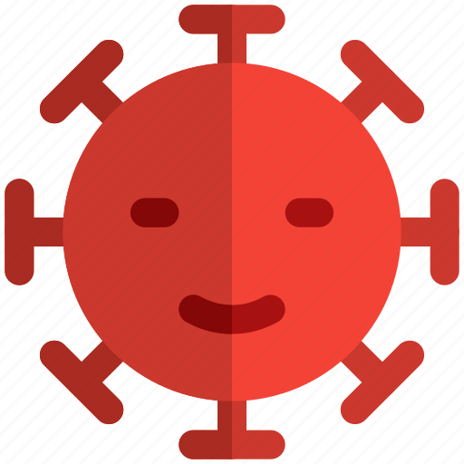 Smiled, closed, eyes, covid, emoticon icon - Download on Iconfinder