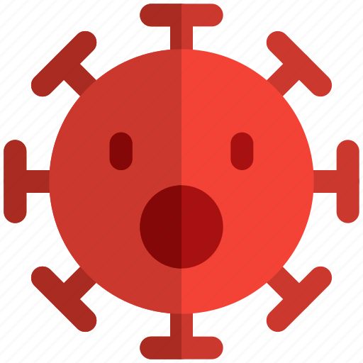Surprised, emoticon, shocked, expression, covid icon - Download on Iconfinder