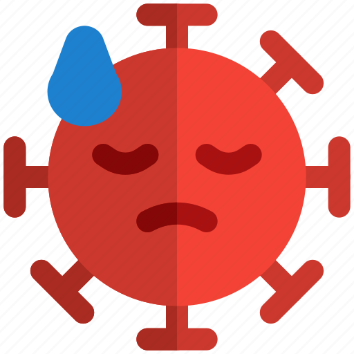 Sweat, emoticon, expression, covid icon - Download on Iconfinder