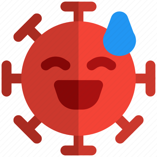 Sweat, smile, emoticon, expression, covid icon - Download on Iconfinder