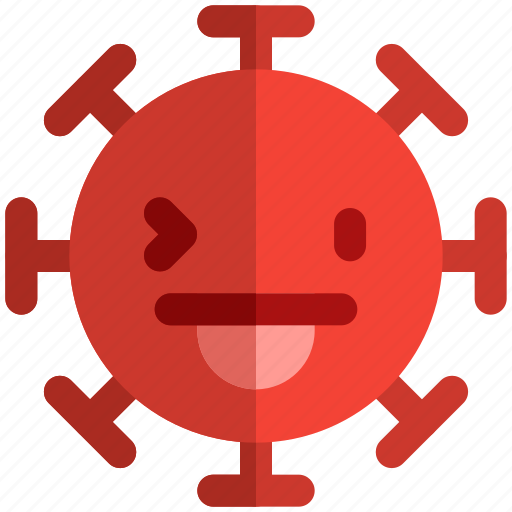 Tongue, out, right, eye, wink, covid, emoticon icon - Download on Iconfinder