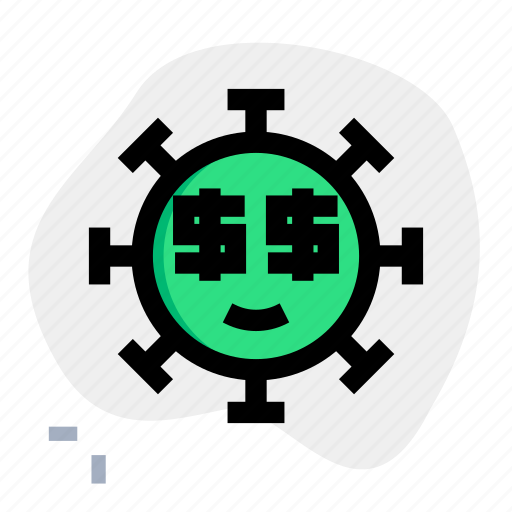Dollar, eyes, emoticon, covid, expression icon - Download on Iconfinder