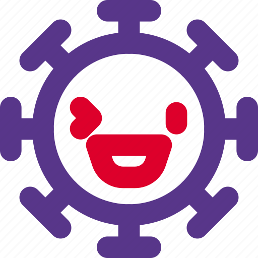 Grinning, right, eye, wink, emoticon, covid icon - Download on Iconfinder