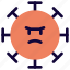 angry, emoticon, covid, expression 