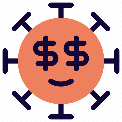 Dollar, eyes, emoticon, covid, emoji icon - Download on Iconfinder