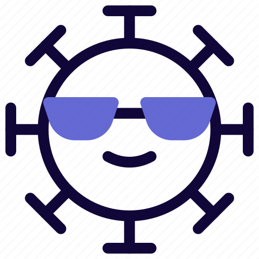 Sunglasses, emoticon, covid, emoji icon - Download on Iconfinder