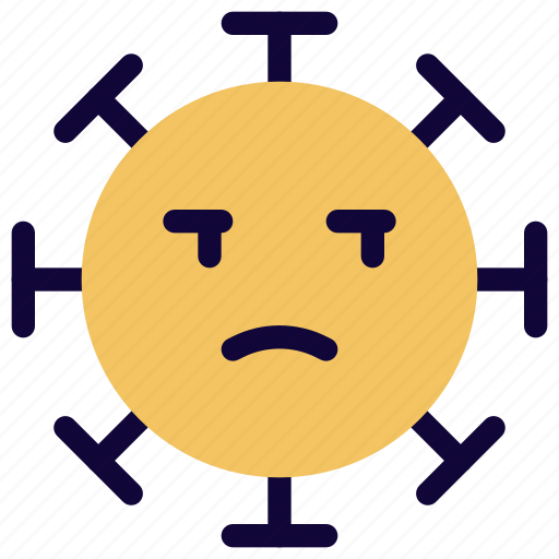 Unhappy, emoticon, covid, emoji icon - Download on Iconfinder