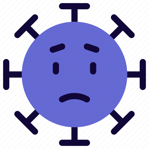 Worried, emoticon, covid, emotion icon - Download on Iconfinder
