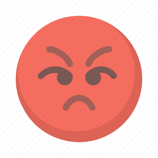 Angry, emoji, face, mad, pissed, red, upset icon - Download on Iconfinder