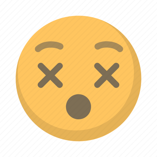 Blacked, drunk, emoji, eyes, out, wasted, x icon - Download on Iconfinder