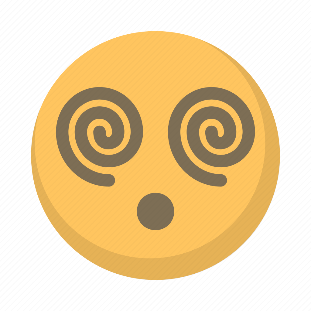 Confused, dazed, drunk, emoji, face, hypnotized icon - Download on ...