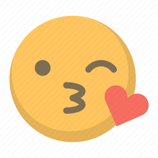 Emoji, face, flirt, heart, kiss, sext, wink icon - Download on Iconfinder