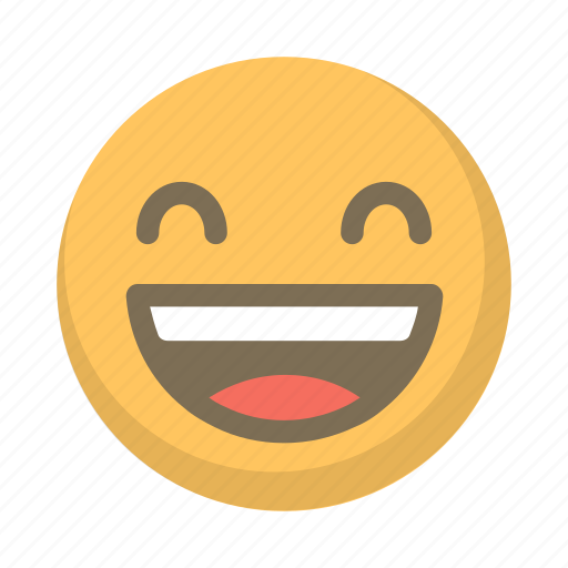 Cheer, emoji, face, laugh, laughing, laughter, smile icon - Download on Iconfinder