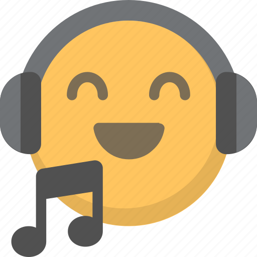 Emoji, face, headphones, listen, music, sing icon - Download on Iconfinder