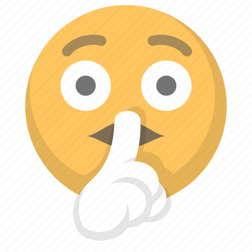 Emoji, face, hush, library, quiet, shhh, whisper icon - Download on Iconfinder