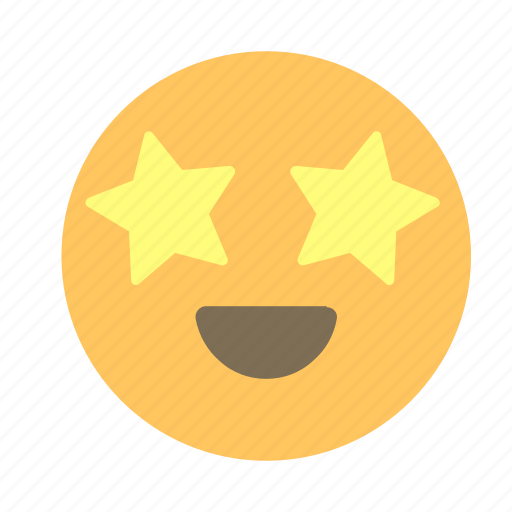 Emoji, emoticon, eye, eyed, face, star, starry icon - Download on Iconfinder