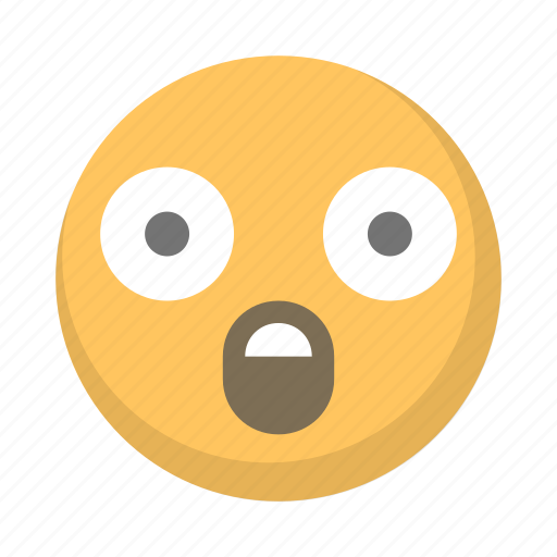 Emoji, emoticon, face, mouth, open, suprised icon - Download on Iconfinder
