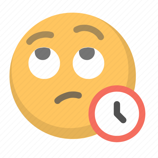 Emoji, face, patience, time, waiting icon - Download on Iconfinder