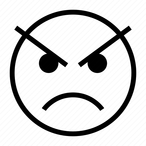 Angry, annoy, emoji, emoticon, fierce, furious icon - Download on Iconfinder