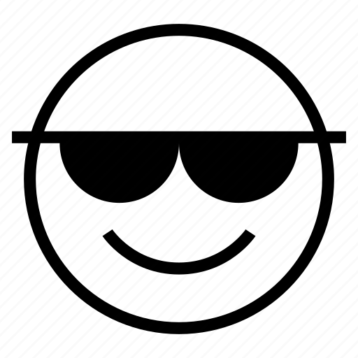 Cool, emoji, emoticon, happy, shade, sunglasses icon - Download on Iconfinder
