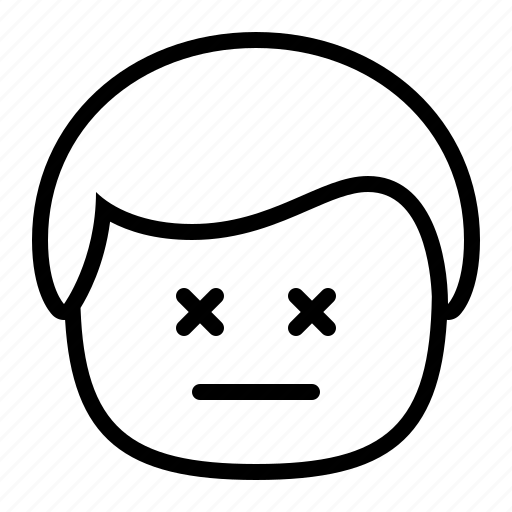 Dead, emoji, emoticon, man, smiley icon - Download on Iconfinder
