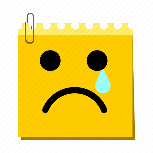 Cry, emoticon, label, stickers icon - Download on Iconfinder