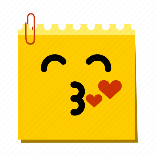 Emoticon, kiss, label, stickers icon - Download on Iconfinder