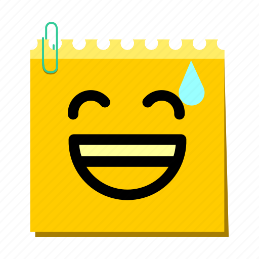 Emoticon, label, shy, stickers icon - Download on Iconfinder